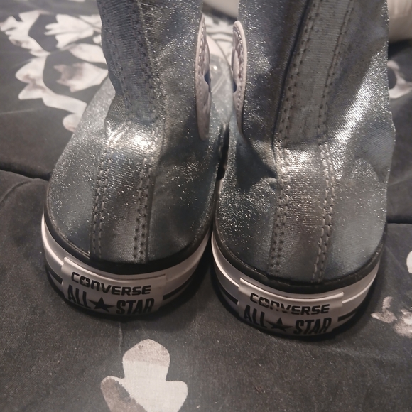 Converse Shiny Blue High-Top Sneakers - Picture 5 of 13